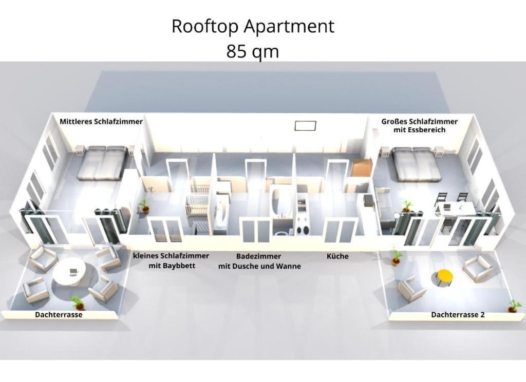 Leipzig Residenz Goethe Apartment Mit 2 Dachterrassen 외부 사진